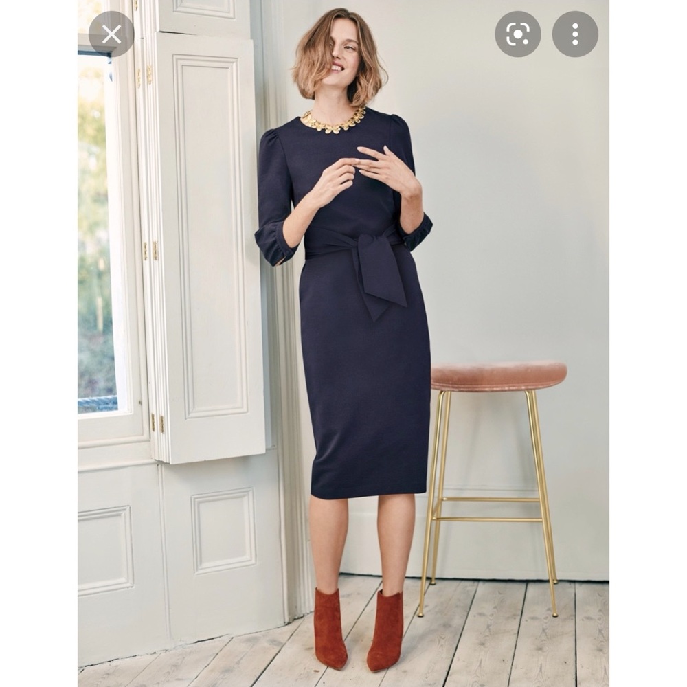 Boden Josephine dress in navy, 10L